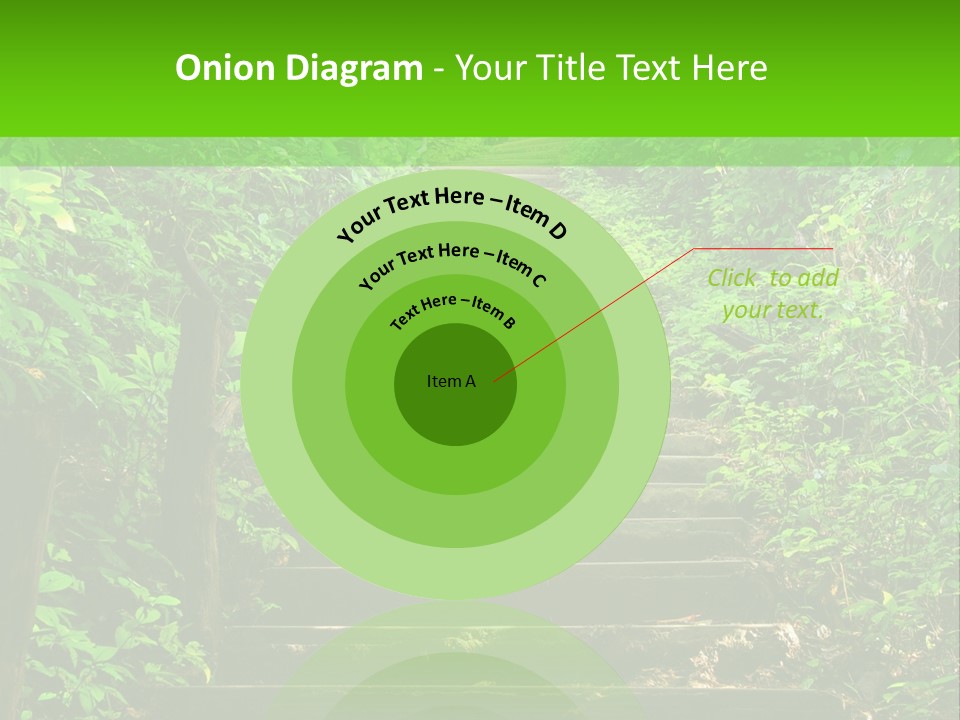Stairway Forest Park PowerPoint Template