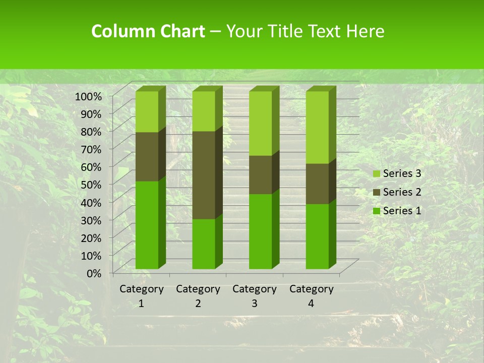 Stairway Forest Park PowerPoint Template