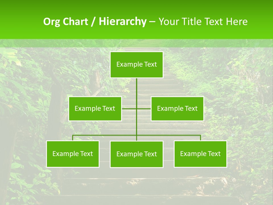 Stairway Forest Park PowerPoint Template