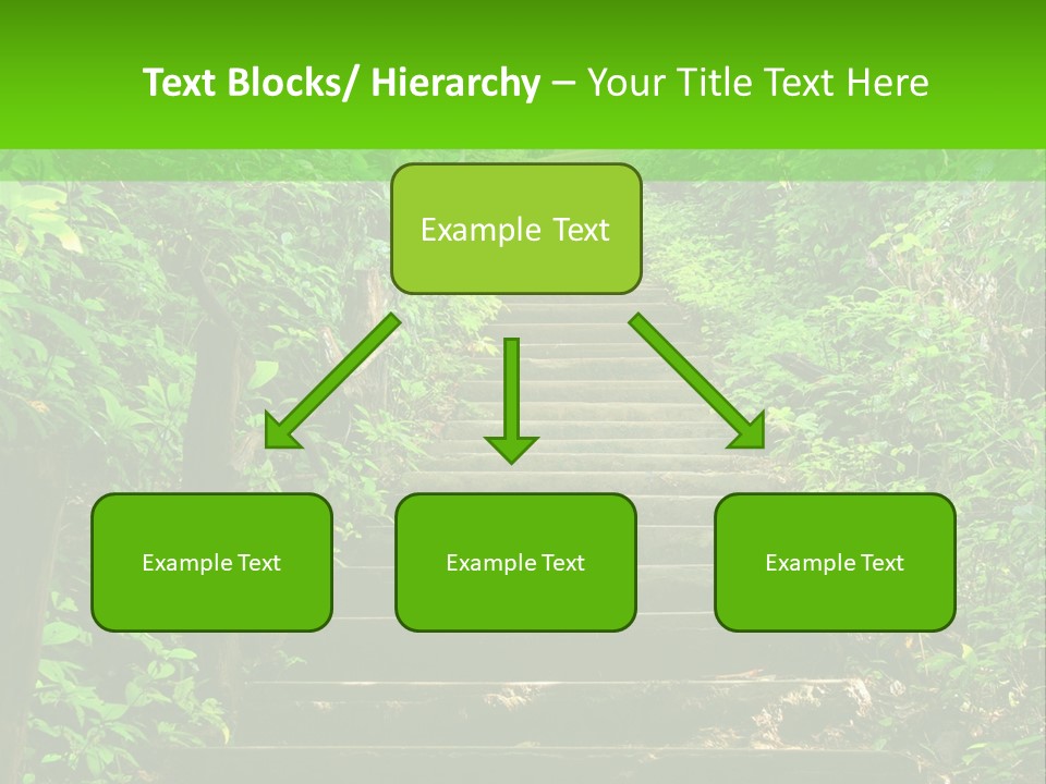 Stairway Forest Park PowerPoint Template