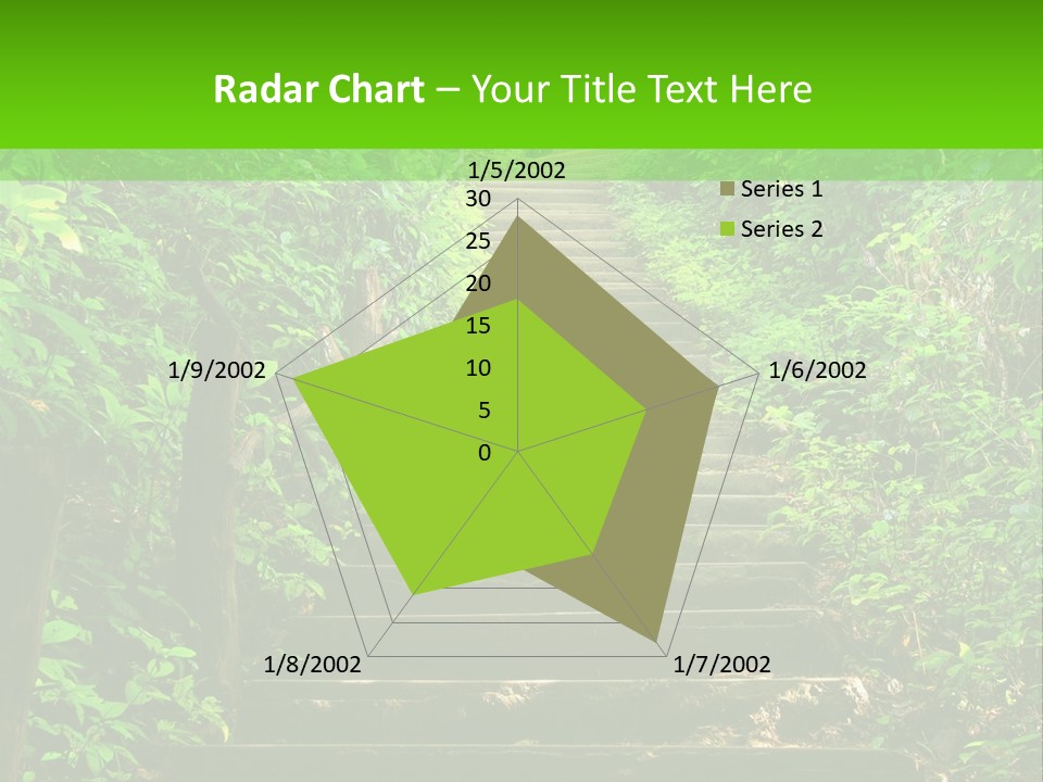Stairway Forest Park PowerPoint Template