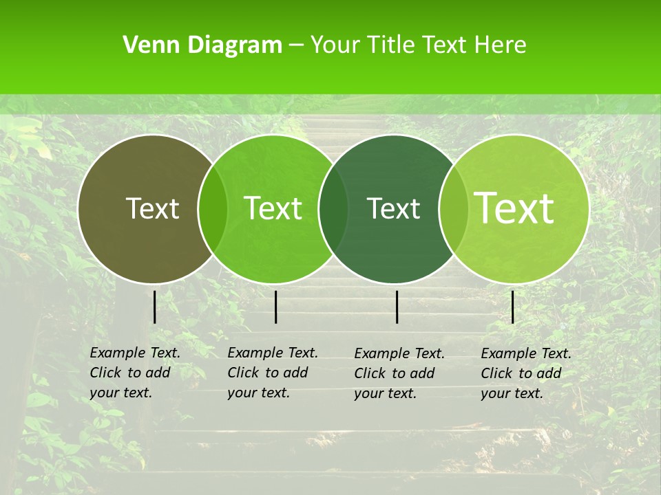 Stairway Forest Park PowerPoint Template