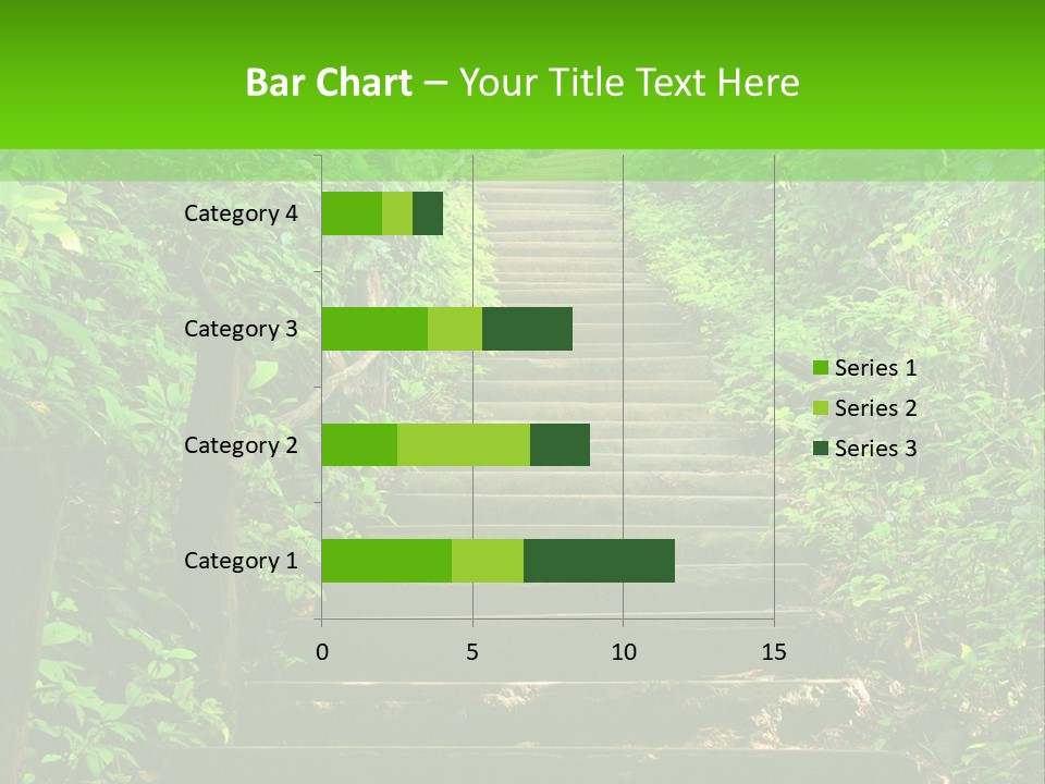 Stairway Forest Park PowerPoint Template