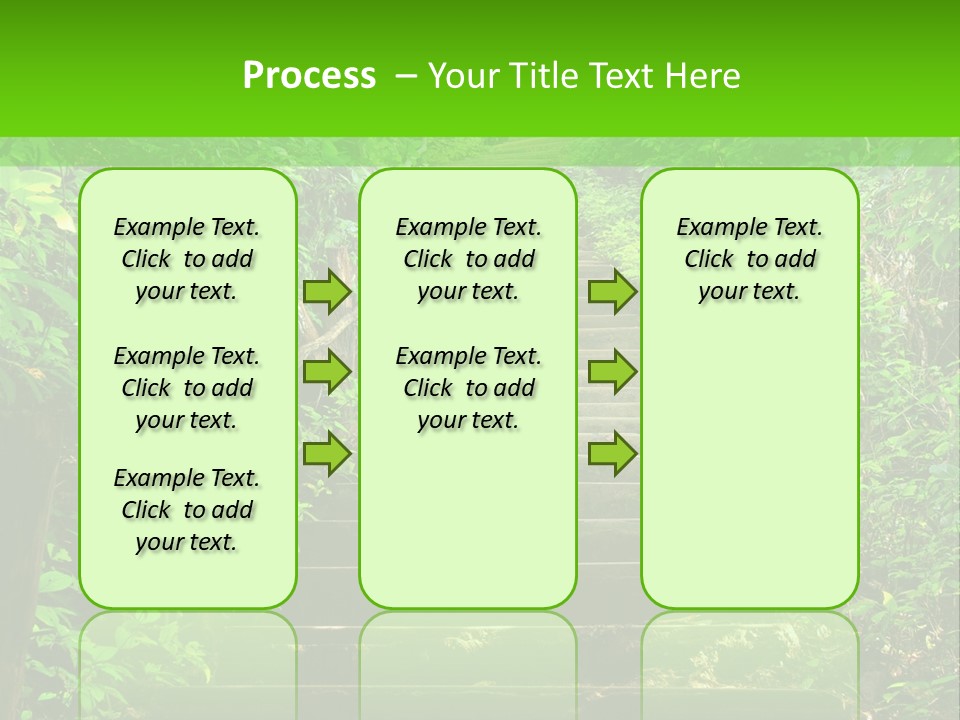 Stairway Forest Park PowerPoint Template