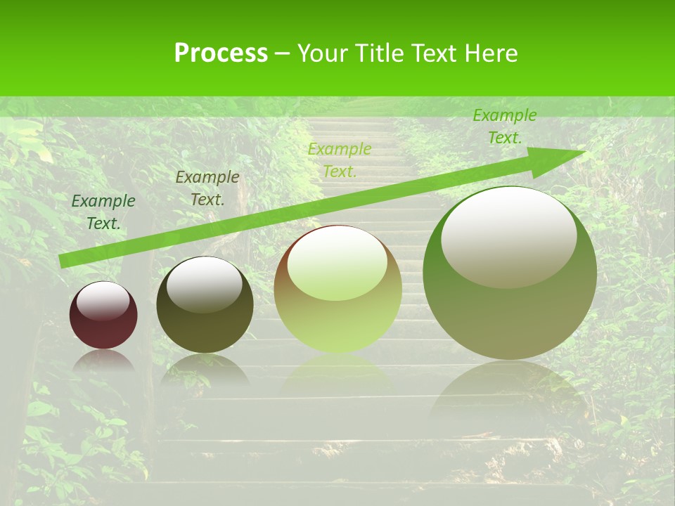Stairway Forest Park PowerPoint Template