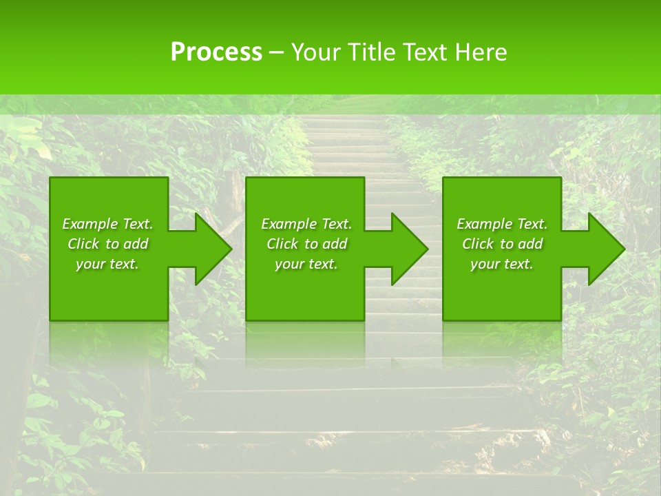 Stairway Forest Park PowerPoint Template