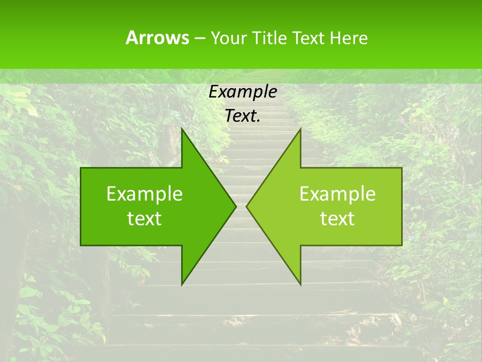 Stairway Forest Park PowerPoint Template