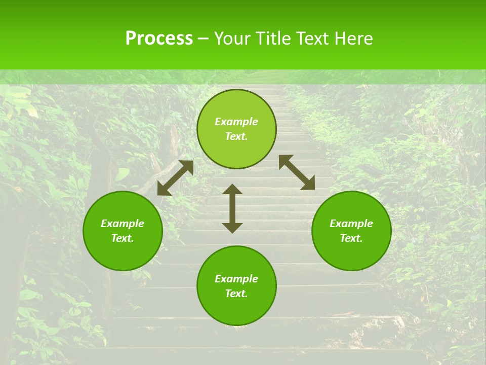 Stairway Forest Park PowerPoint Template