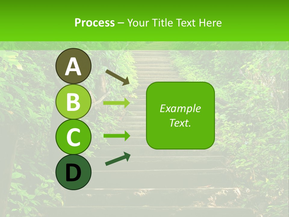 Stairway Forest Park PowerPoint Template