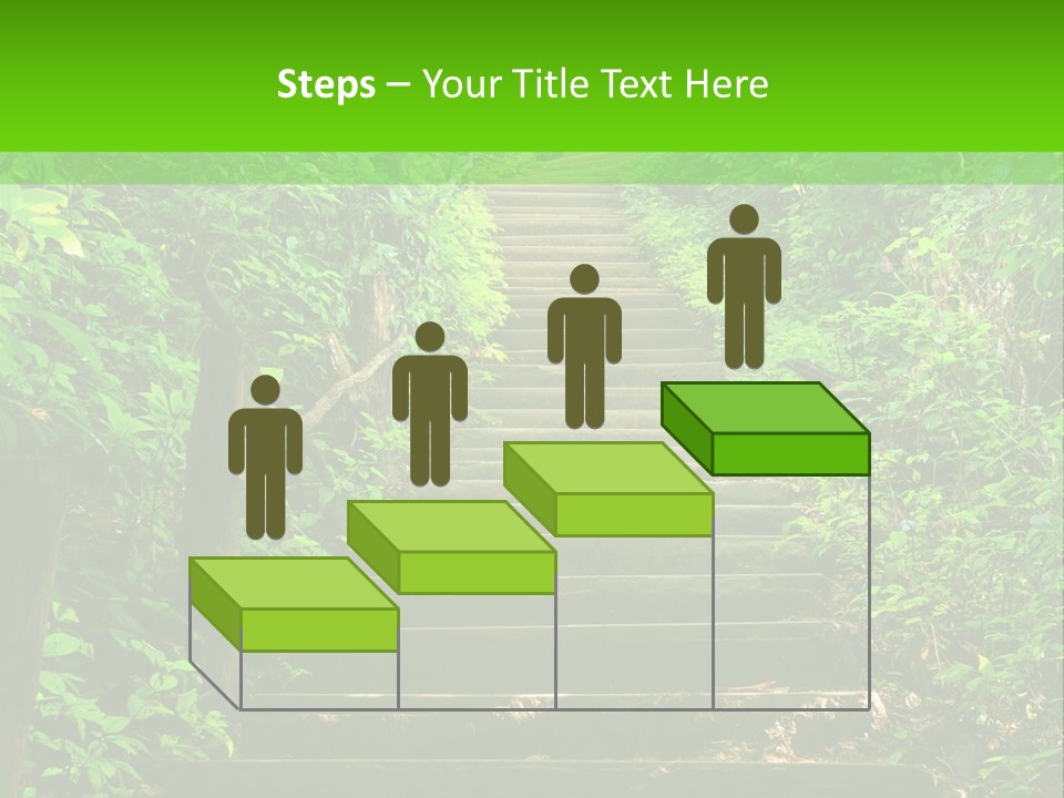 Stairway Forest Park PowerPoint Template