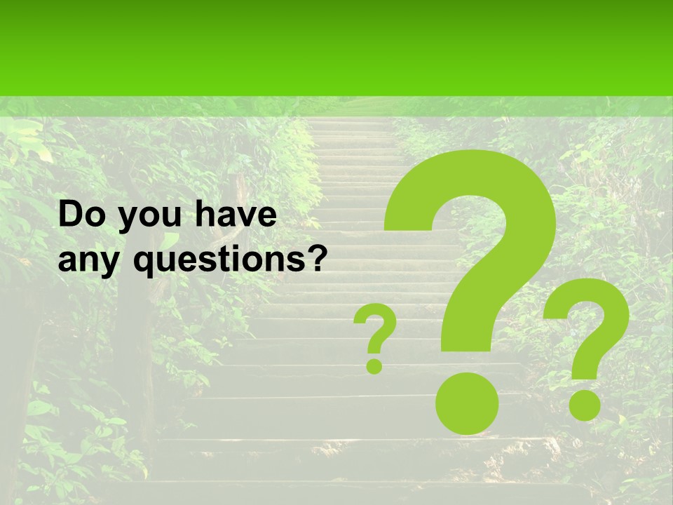 Stairway Forest Park PowerPoint Template