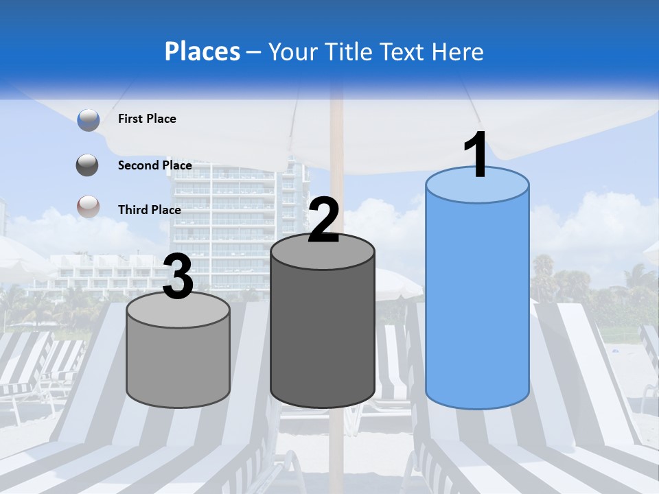 Condominium Resort Stripes PowerPoint Template