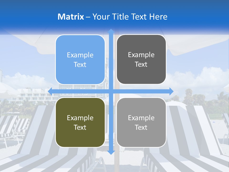 Condominium Resort Stripes PowerPoint Template
