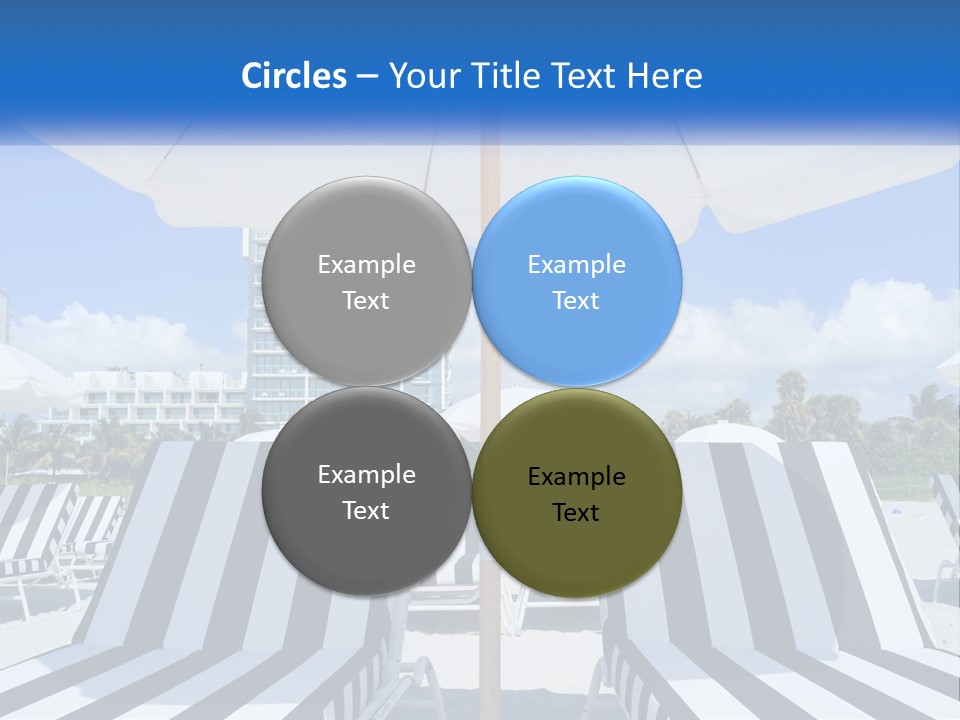 Condominium Resort Stripes PowerPoint Template