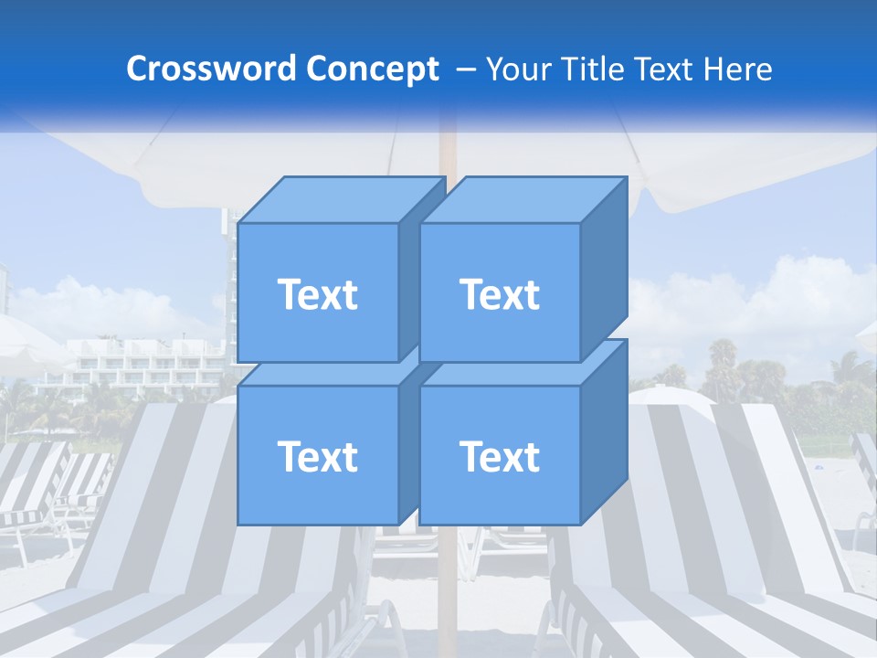 Condominium Resort Stripes PowerPoint Template
