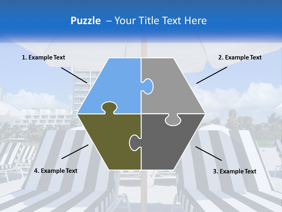 Condominium Resort Stripes PowerPoint Template