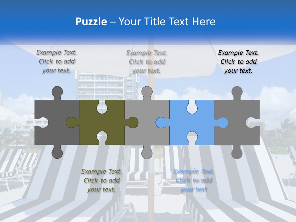 Condominium Resort Stripes PowerPoint Template