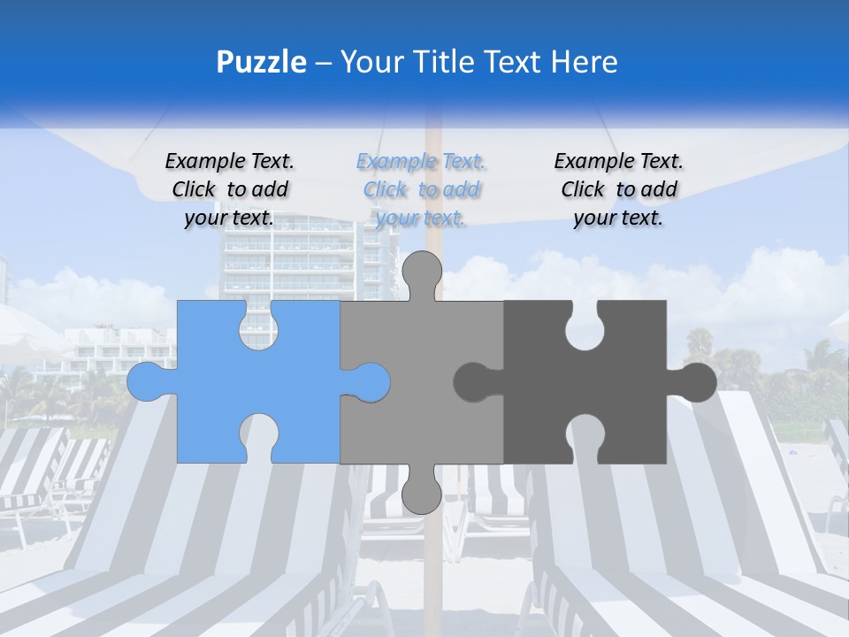 Condominium Resort Stripes PowerPoint Template