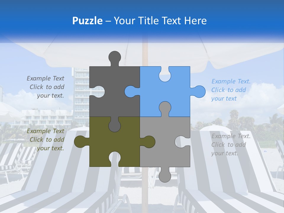 Condominium Resort Stripes PowerPoint Template