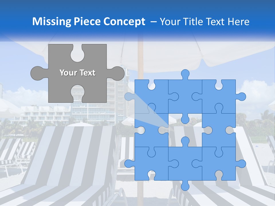 Condominium Resort Stripes PowerPoint Template