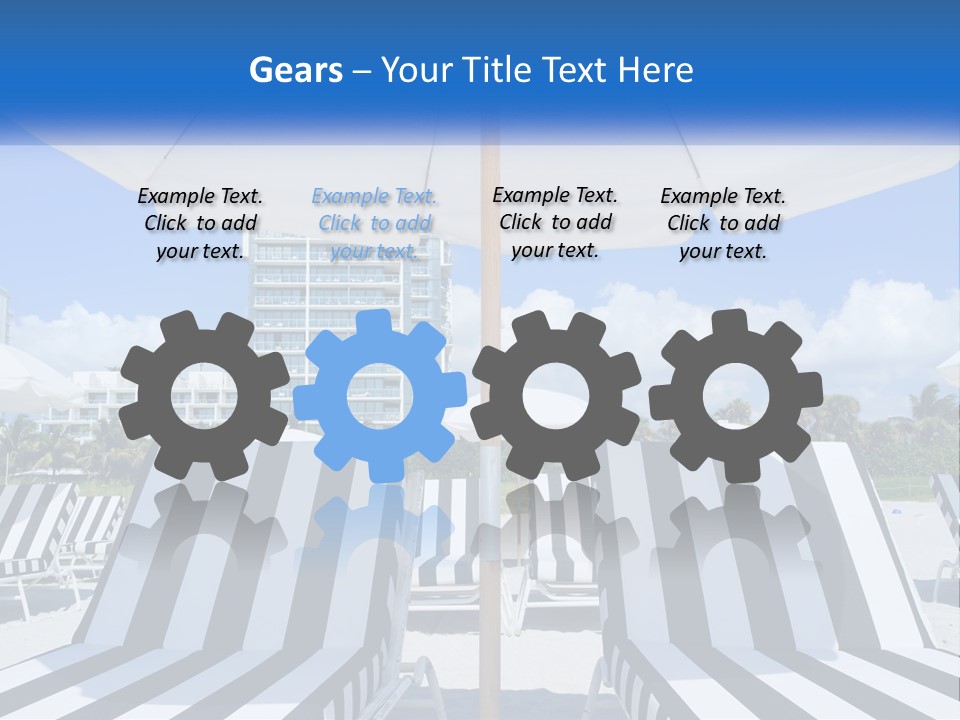 Condominium Resort Stripes PowerPoint Template