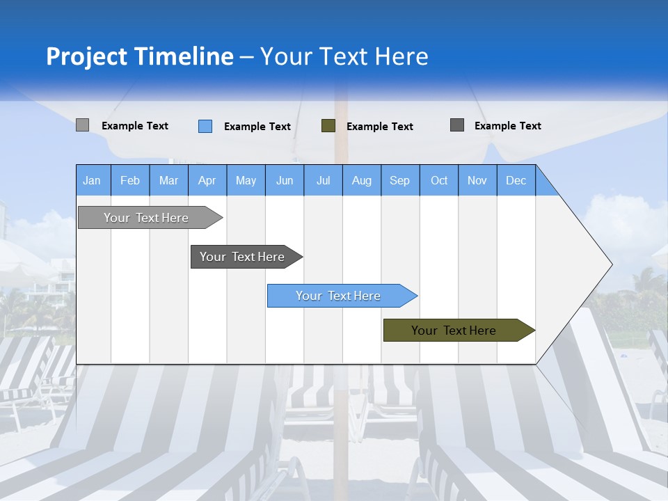 Condominium Resort Stripes PowerPoint Template