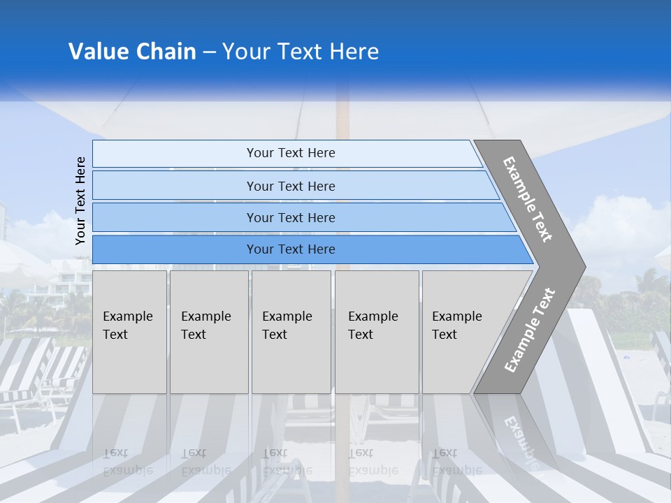 Condominium Resort Stripes PowerPoint Template
