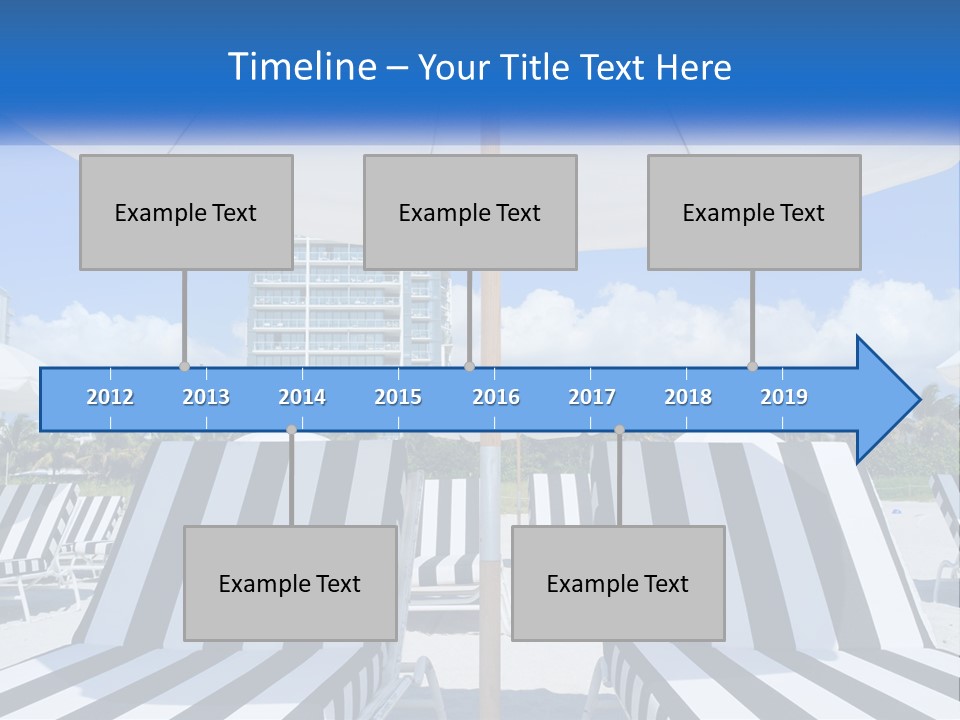 Condominium Resort Stripes PowerPoint Template