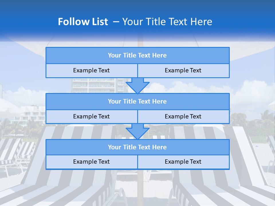 Condominium Resort Stripes PowerPoint Template
