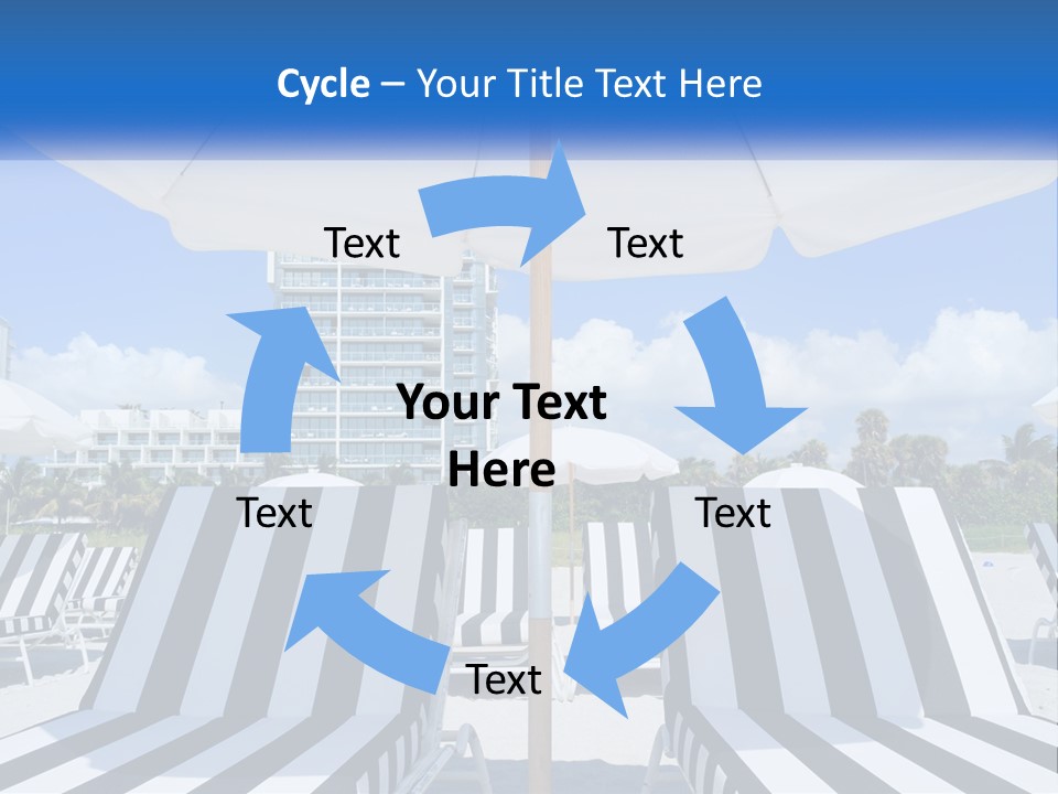 Condominium Resort Stripes PowerPoint Template