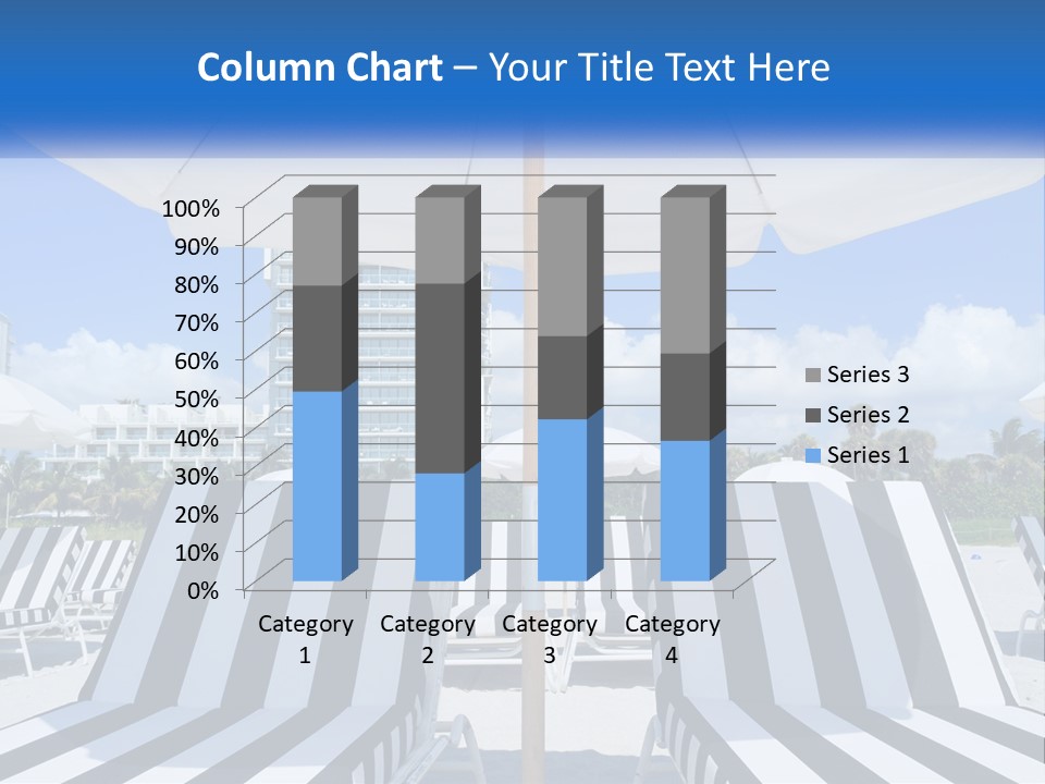 Condominium Resort Stripes PowerPoint Template