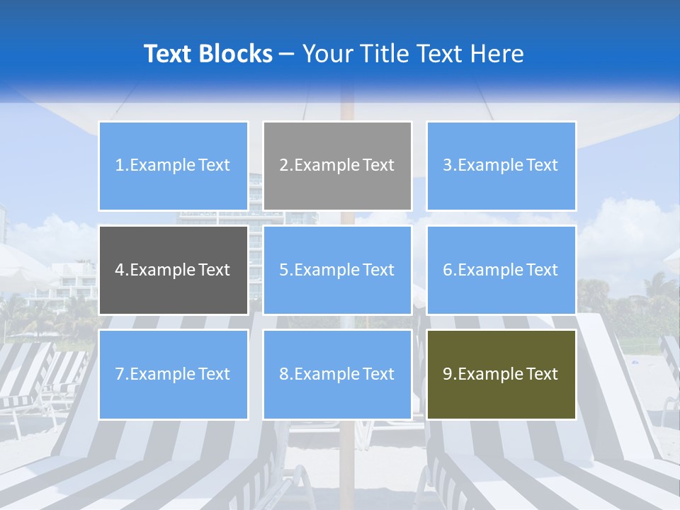 Condominium Resort Stripes PowerPoint Template