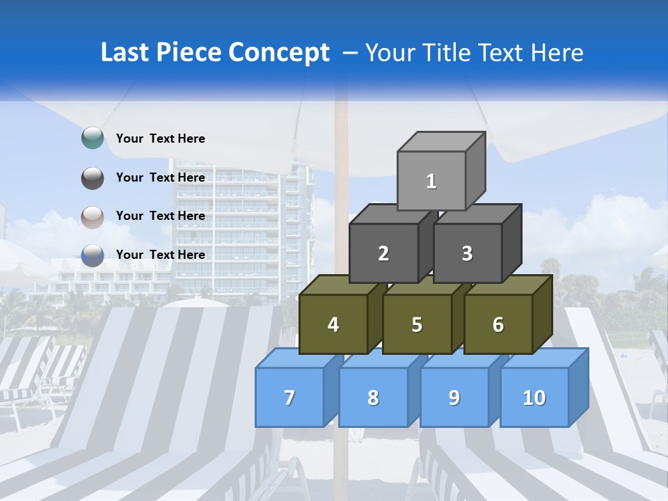 Condominium Resort Stripes PowerPoint Template