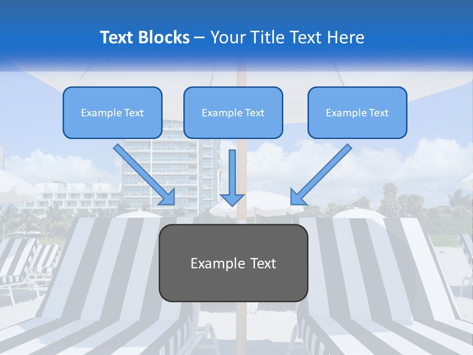 Condominium Resort Stripes PowerPoint Template