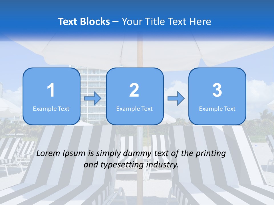 Condominium Resort Stripes PowerPoint Template