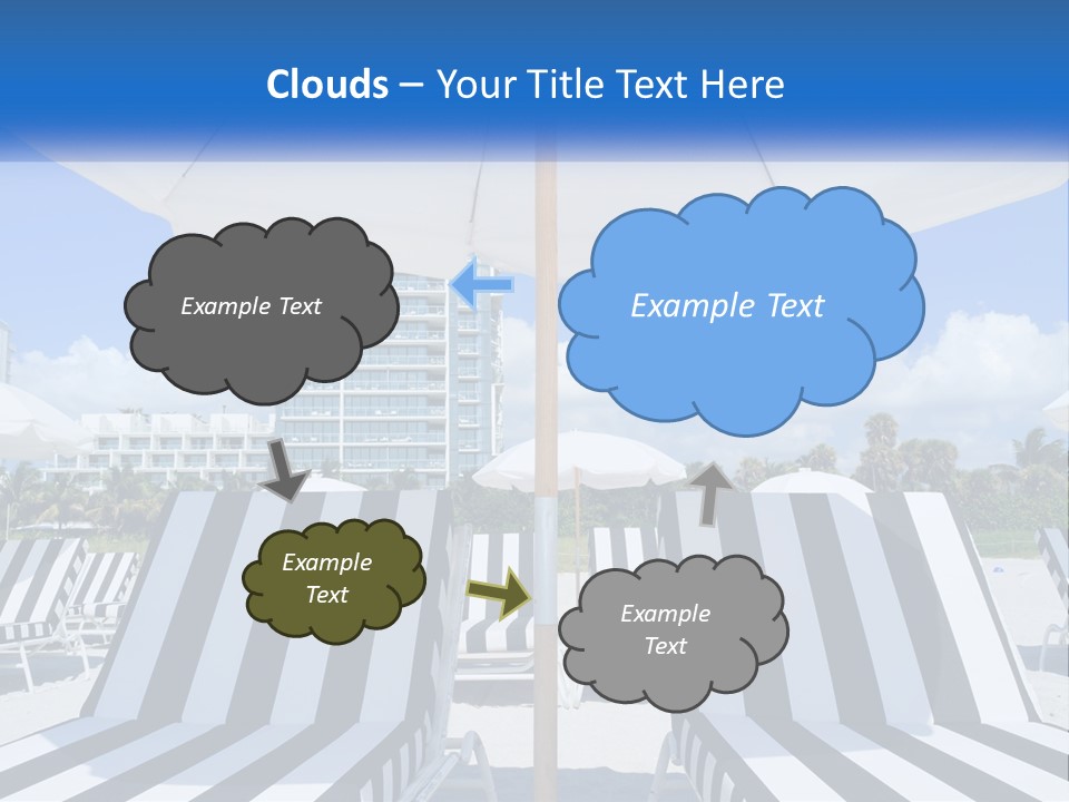 Condominium Resort Stripes PowerPoint Template