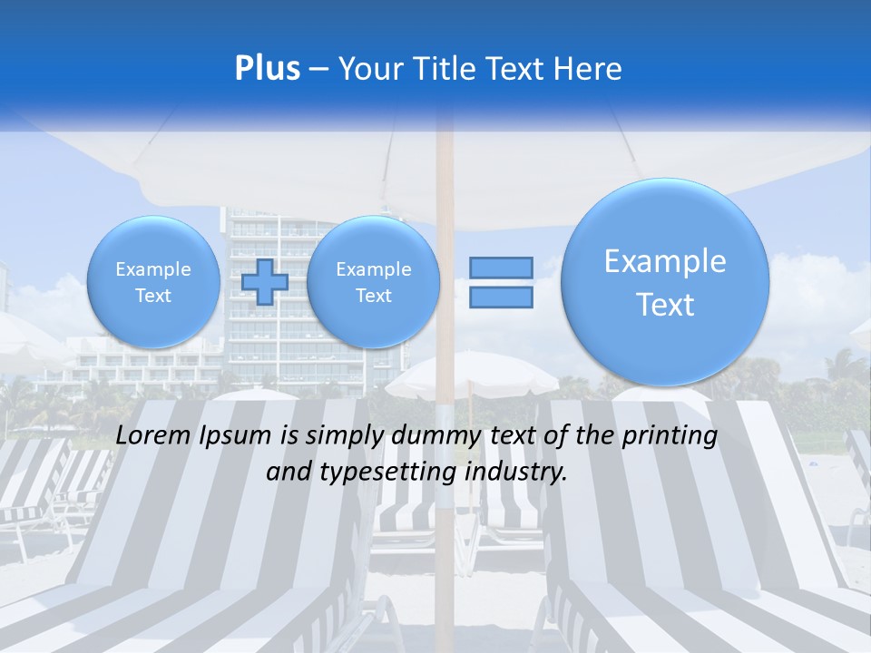 Condominium Resort Stripes PowerPoint Template