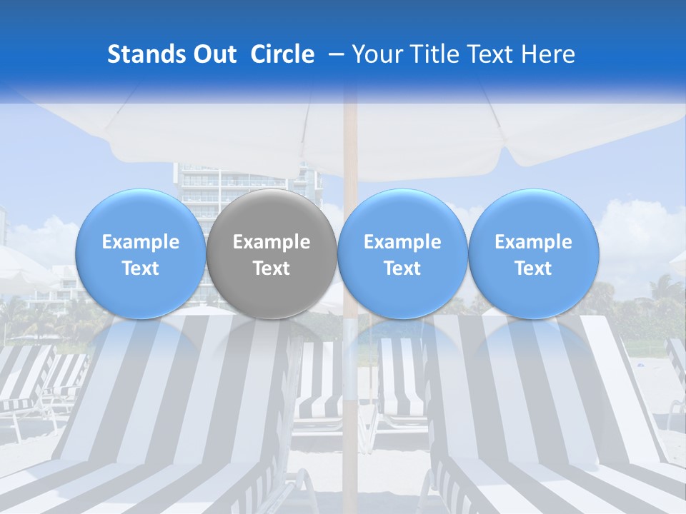 Condominium Resort Stripes PowerPoint Template