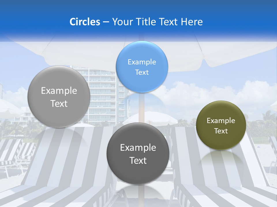 Condominium Resort Stripes PowerPoint Template