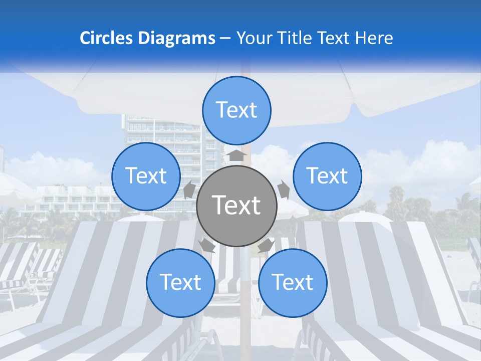 Condominium Resort Stripes PowerPoint Template