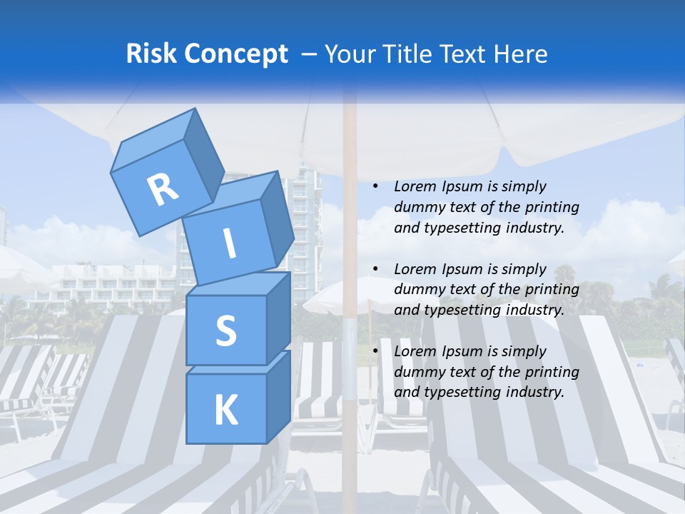 Condominium Resort Stripes PowerPoint Template