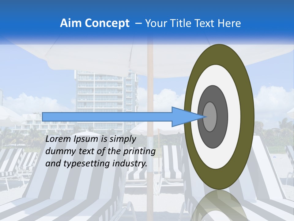 Condominium Resort Stripes PowerPoint Template