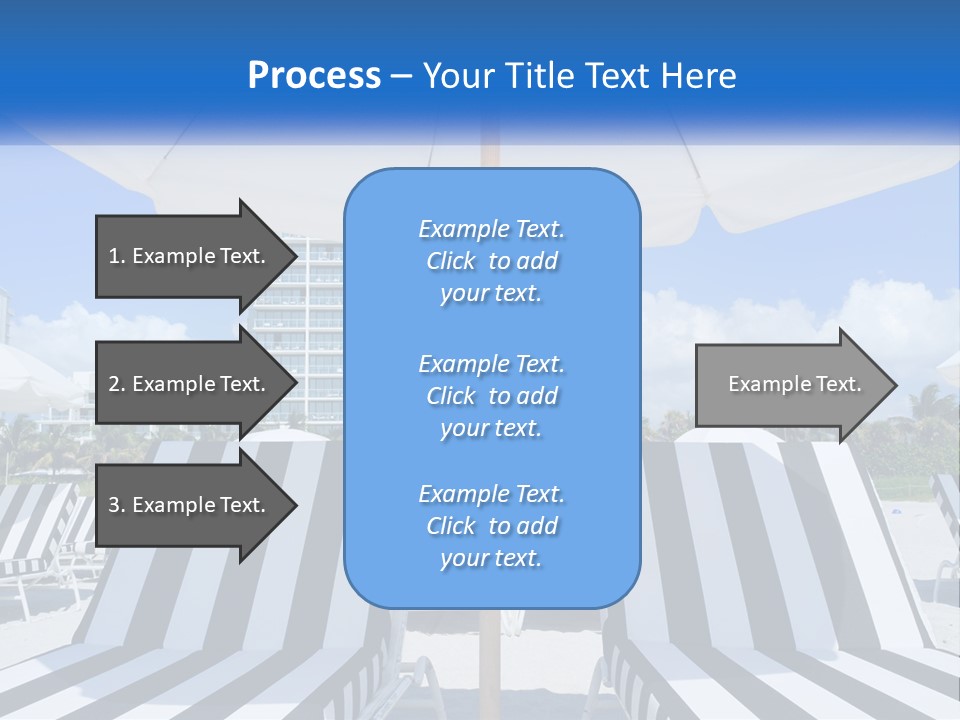 Condominium Resort Stripes PowerPoint Template