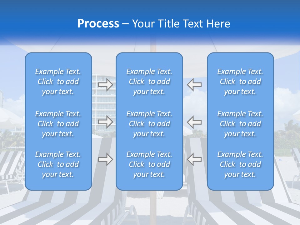 Condominium Resort Stripes PowerPoint Template