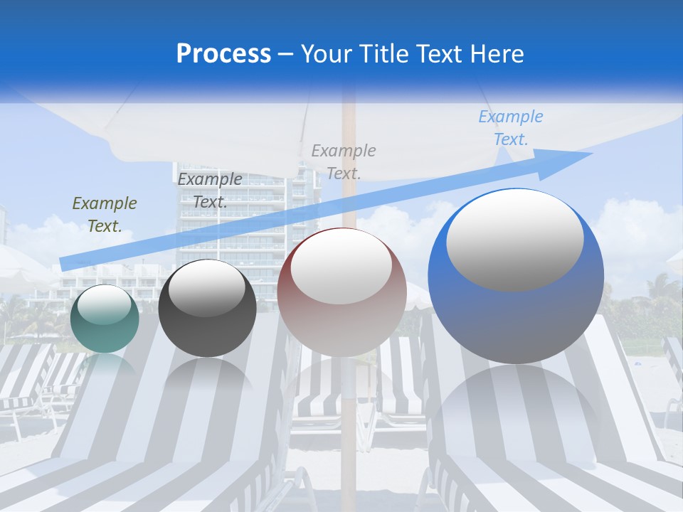 Condominium Resort Stripes PowerPoint Template