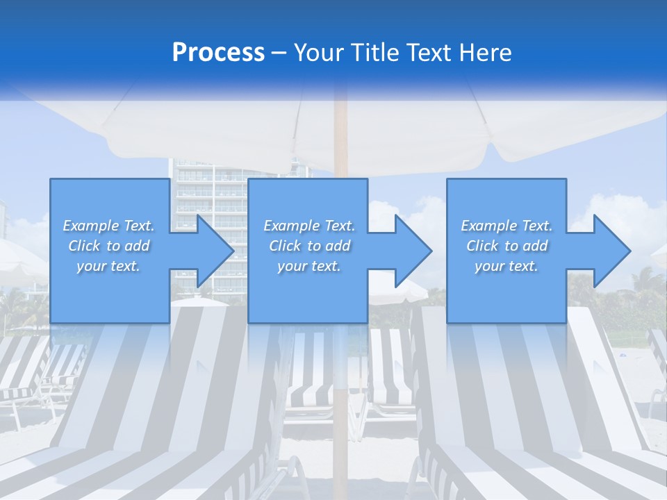 Condominium Resort Stripes PowerPoint Template
