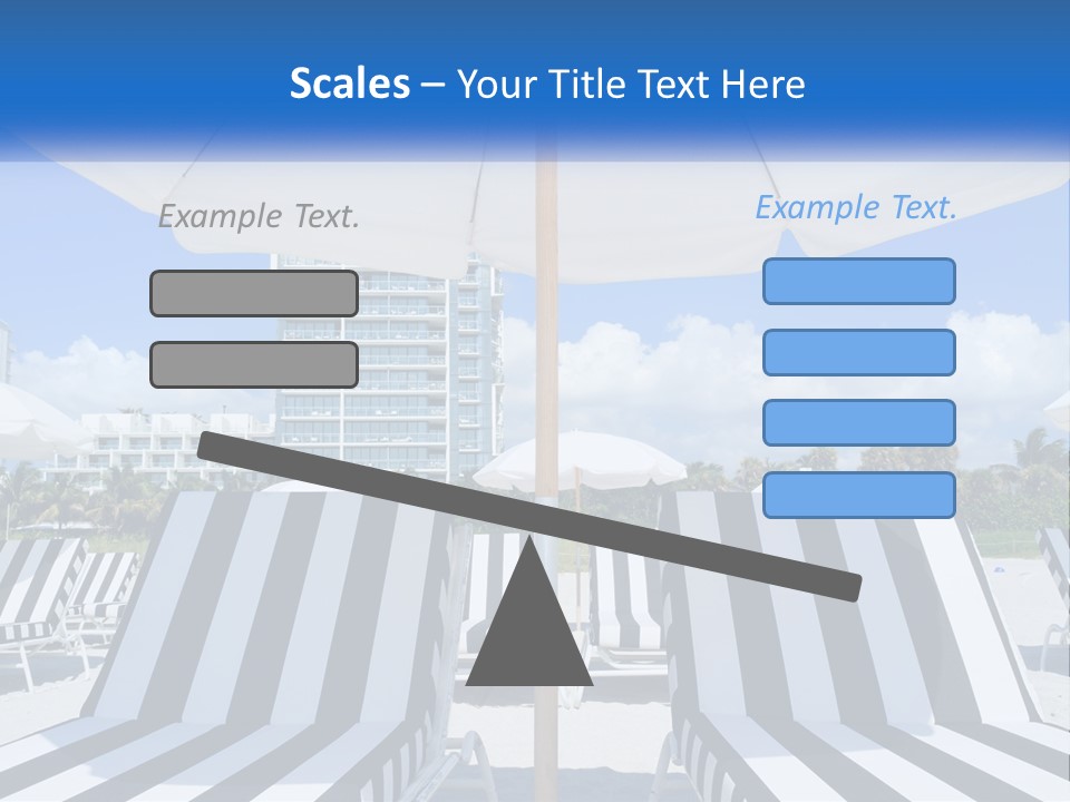 Condominium Resort Stripes PowerPoint Template