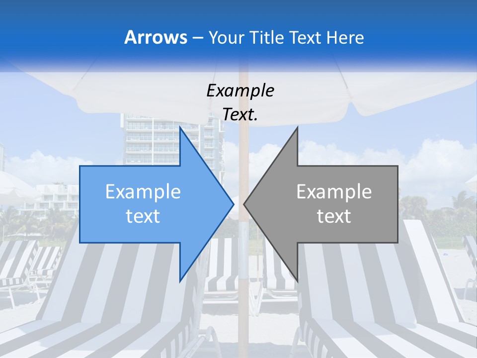 Condominium Resort Stripes PowerPoint Template