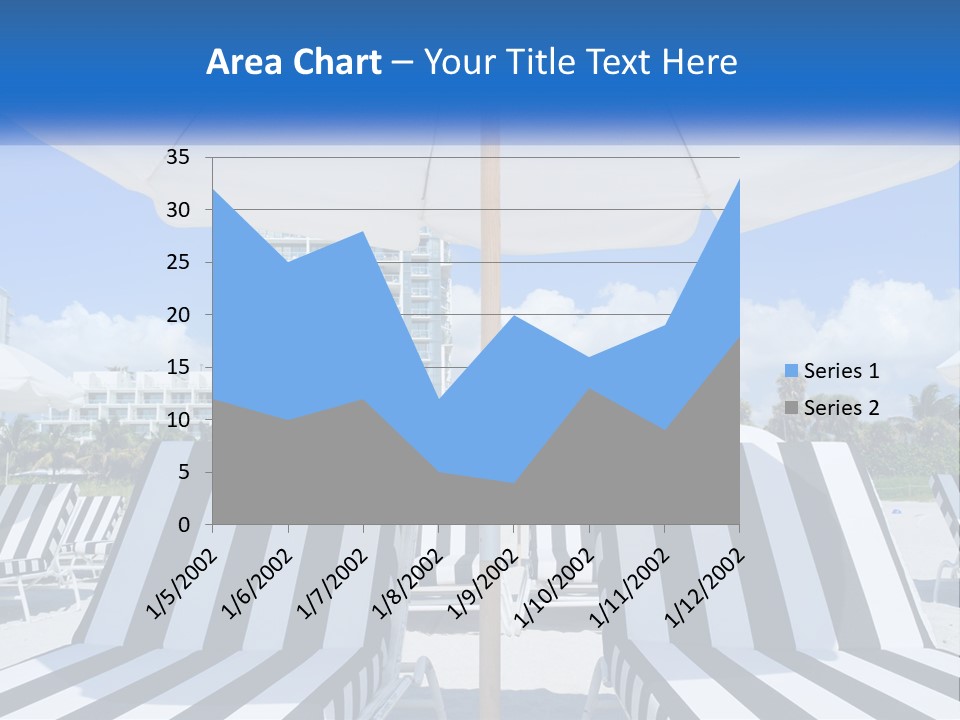 Condominium Resort Stripes PowerPoint Template