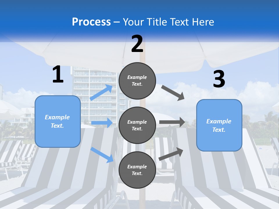Condominium Resort Stripes PowerPoint Template